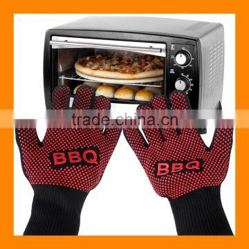 Factory Price 14 Inch Forearm Protection 932F Extreme Heat Resistant Gloves Silicone BBQ Grill Gloves Mittens Hot Oven Gloves