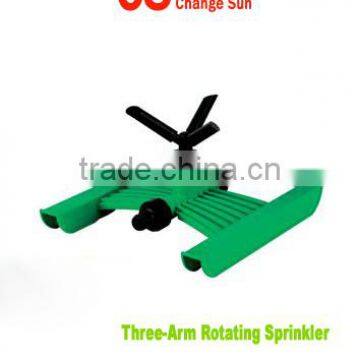 CS-3012 Rotating PLASTIC 3-ARM ROTATING SPRINKLER with H base plastic lawn sprinkler