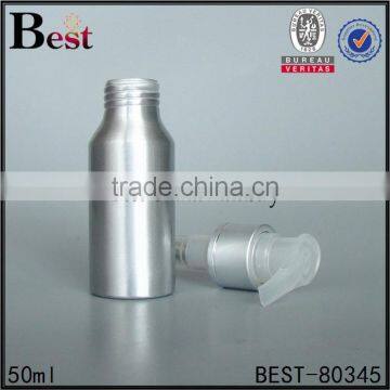 55ml Cosmetics Packaging Silver Aluminum Shampoo Bottle With Lotion Pump China Suppliers photo-5