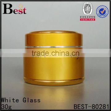 Luxury 20g 30g 50ml Aluminium Jar Blue Green Gold Color for Cosmetic Cream photo-4