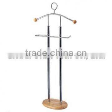 Modern Wooden Clothes Rack, Metal Valet Rack Stand, Wooden Valet Stand photo-2