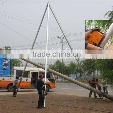 erecting pole for street lighting pole 8-15M