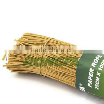 15cm Pre Cut Biodegradable Natural Twisted Paper Binding Rope for Agriculture photo-4
