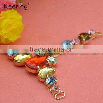 Newest Colorful Rhinestone Alloy Ladies Shoe Buckle WCK-1338 photo-2