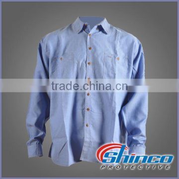 Pass EN ISO 11611 100%cotton flame retardant work shirts