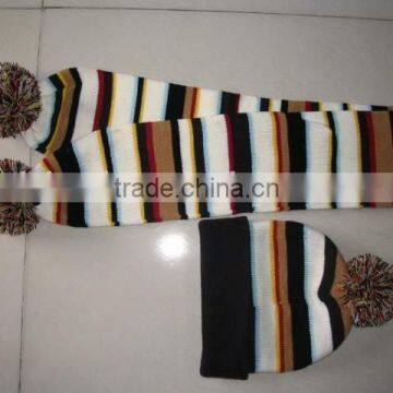 Wind Proof and Warm Polar Fleece Scarf Hat Glove Sets for Military Use photo-5