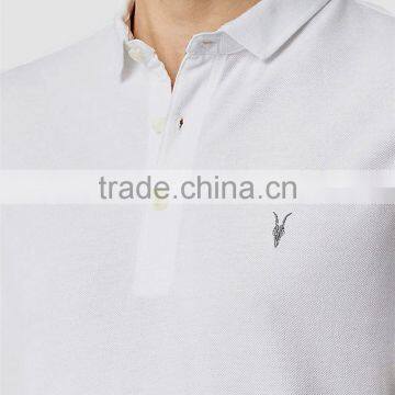 MGOO Custom Embroidery 100% Cotton Pique Polo Shirts Short Sleeves Mens Polo Chest Logo Company Shirts photo-4