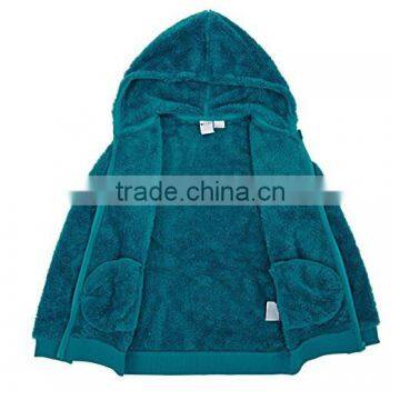 Polar Fleece Hoodies for Kid Zip Up Furry Sweatshirt Jacket Customize Logo Kid Clothing Wholesale photo-3