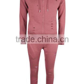 Mens Distressed Tracksuit Slim Fit Tracksuit Custom Logo Tracksuit photo-3