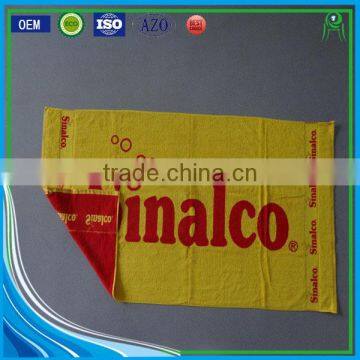 Own design cotton dobbi jacquard logo sports team towel