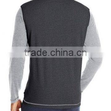 Fashion Raglan Sleeve Crewneck Wholesale Men's O-Neck Hoodies for Winter in Bulk Production photo-2