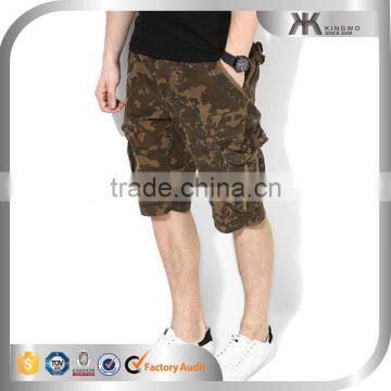 2017 Summer Camouflage Fabric Shorts Men Fashion Cargo Camo Shorts