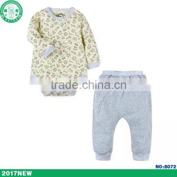 Wholesale baby christmas romper soft cotton baby romper with pants from china factory