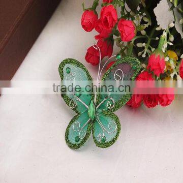 Wholesale Cheap Decorative Refrigerator Magnet Mesh Butterfly Accessories photo-2