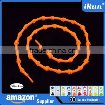 MOQ:100 Pairs!!!~Elastic Laces With Knots~Elastic Knotted No Tie Lace~Triathlon Running Sport Shoelaces~10 Colors Available photo-4