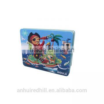 Square cookie tin boxes with custom designs christmas cookie tin box