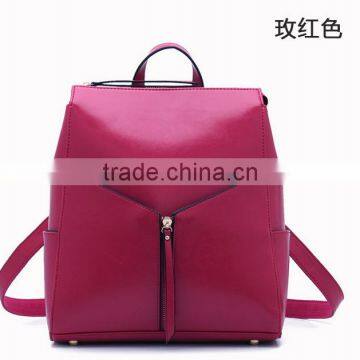Leisure Women Bagpack Rivet School Bag PU Travle Bagpack photo-3