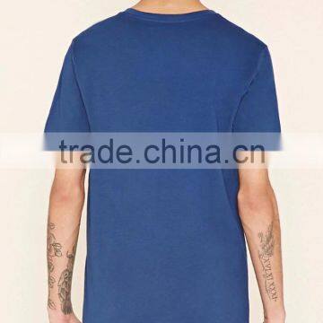 2017 Guangzhou Shandao OEM Summer 180g 100% Cotton V-Neck Short Sleeve Slim Fit Men's T- Shirt photo-2