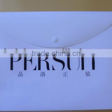 plastic wallet file folder with button