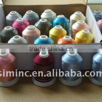 1000m viscose rayon embroidery thread, rayon yarn