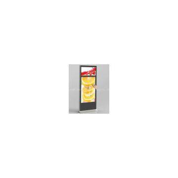 55 and 32 inch dual monitor display,double screen kiosk,free standing advertising video display kiosk
