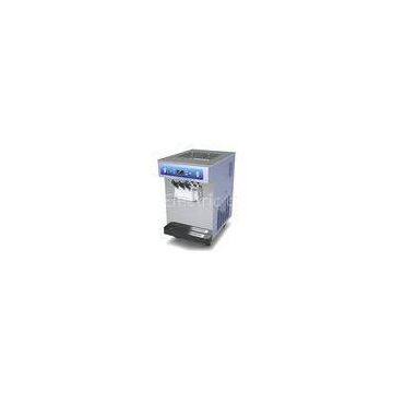 Automatic Frozen Yogurt Making Machine, Table Top Soft Serve Ice Cream Maker With 3 Flavor 35 Liters