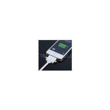 White Three In One Universal Micro USB Charger Cable For IPhone4 , FCC