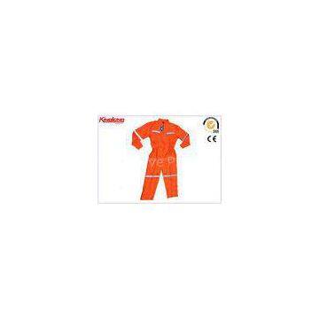 Polyester / Cotton S-5XL High Visibility Overalls With Reflective Tape