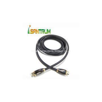 Zinc Alloy Flat HDMI Cable Support 4k*2K,3D,Ethernet 1.4V