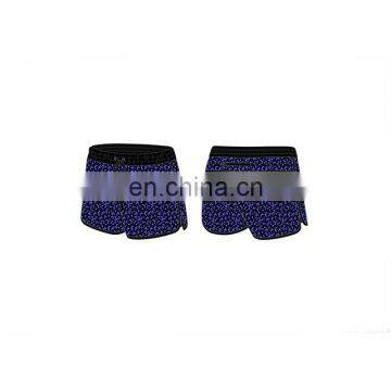 wholesale custom Women's Active Fitted Jersey Trim Adjustable Drawstring Mini running Shorts