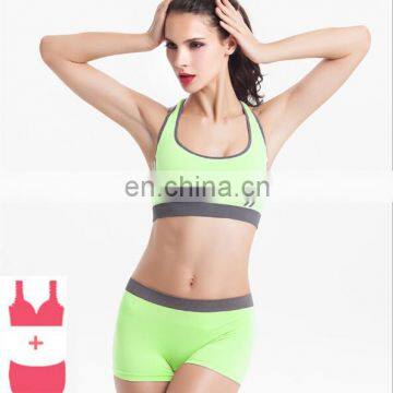 Top quality Wholesale Seamless Hot Sexy Custom Women Sports Bra+Brief