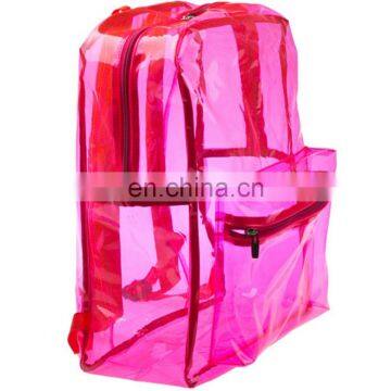 Fashion Lightweight Kids PVC School Transparent Backpack