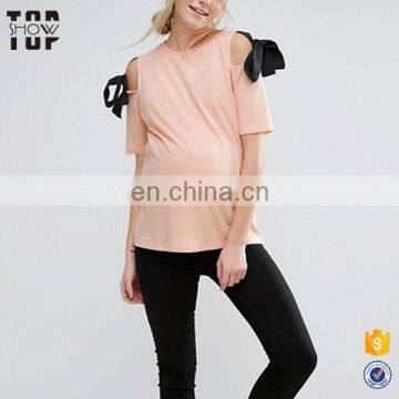 China suppliers 2017 woven ties women maternity clothing top