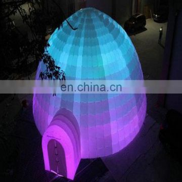 Led light wedding tent inflatable igloo tent for sale