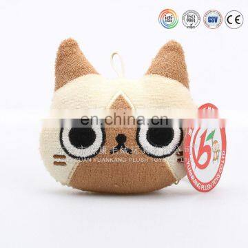 Plush animal with big eyes plush mini keychain