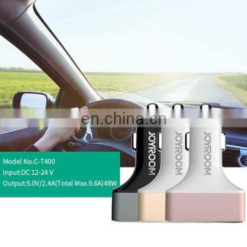 Manufacture Price JOYROOM C-T400 5V 2.4A Fast Charger 4 Ports USB Car Cig Plug Charger Adapter photo-3