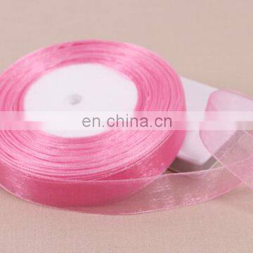 2015 Garden Decoration Long Polyester Pink Lace Ribbon