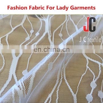 AL8065 polyester spandex chemical lace wholesale african net lace fabric