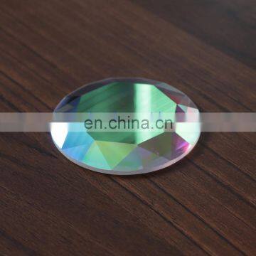 DZ-1301 crystal ab color 45mm flat cut jewelry stones for decoration