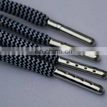 Shenzhen hardware shoelace accessories custom elastic string cord aglets hoodie cord ends