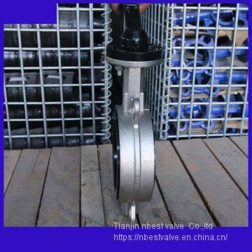 D71XP-150LBP ANSI150#standard SS304 Wafer Butterfly Valve DN100 With Aluminum Alloy Lever photo-5