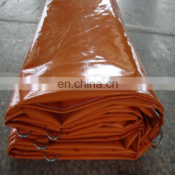 D-tarpaulin 6M X 8M 630g/m2 orange/black