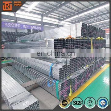 ERW Straight Seam gi Tube, 30x30 Pre Galvanized Square Steel Tube Weight per Piece