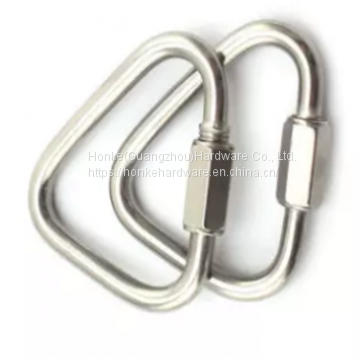 Triangular Shape Screw Lock Carabiner Snap Hook