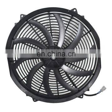 16"ELECTRIC RADIATOR FAN HIGH 3000 CFM THERMOSTAT WIRING SWITCH RELAY KIT BLACK