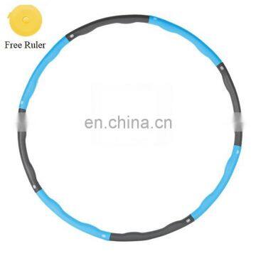 Custom 1Kg Hula Circle For Exercise 8 Section Detachable Professional Soft Fitness Hula Circle