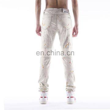 DiZNEW Super Slim High Quality 2019 White Jeans Men photo-4