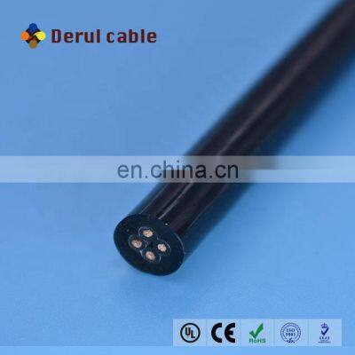 Customized cable double insulated 4 core 8mm flexible  pvc wire cable