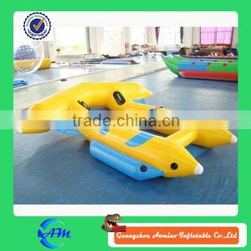 Funny water sports inflatable fly fish boat tube fly fishing for sale