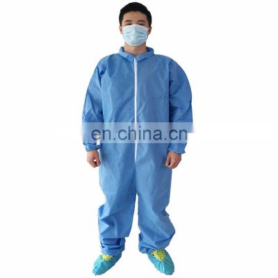 High quality blue Disposable overalls type 5/6 coveralls